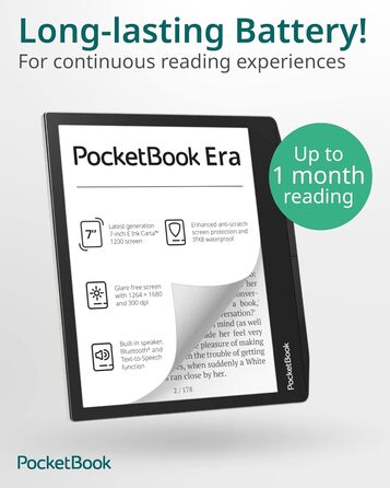 PocketBook Era Stardust Silver: 7-дюймовий електронний ридер 16GB срібного кольору