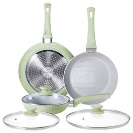 Сковорода KOKHUB антипригарна керамічна 28 см з кришкою, індукція, без PFAS/PTFE/PFOA, безпечна та нетоксична, для посудомийної машини