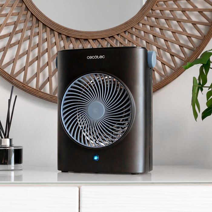 Теплова гармата Cecotec ReadyWarm 2070 Max Force, 2000 Вт, 3 режими роботи (охолодження/тепло/жар), вертикальна, чорна