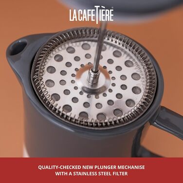 Френч-прес La Cafetière Barcelona 850 мл, керамічний, сірий