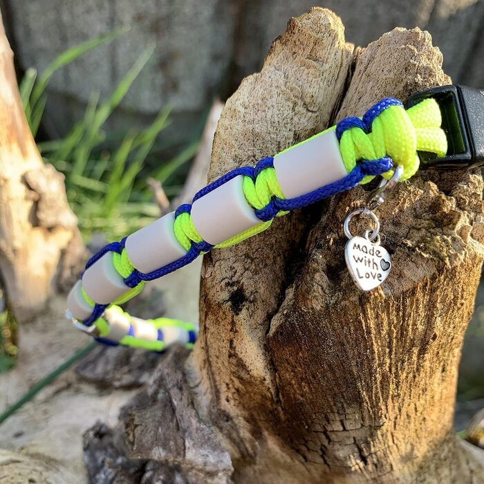 Нашийник для собак Pfoetchen-Welt EM-Keramik з паракорду. Персоналізація з ім'ям. Більше 100 000 варіантів.