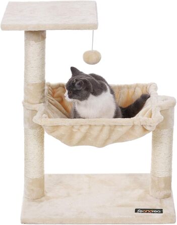 Feandrea Cat Tree Scratching Post with Lounger 70 cm PCT82M
