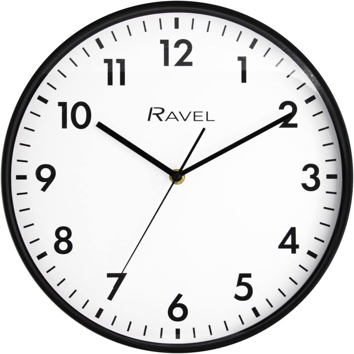 Настінний годинник Ravel RWC.40.11 для офісу та кухні, аналоговий, кварцовий механізм, 30 см, шавлієво-зелений з чорним