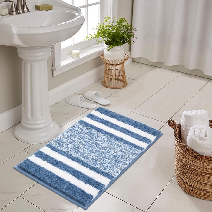 Premium Microfiber Bath Mats & Rugs - Plush, Absorbent, Non-Slip - 60x120cm & 50x80cm - Washable Bathroom Rugs for Bedroom, Living Room, Shower