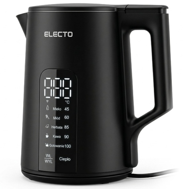 Електричний чайник Electo Daily, 2200 Вт, 1,7 л, чорний