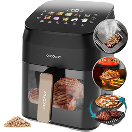 Фритюрниця Cecotec CecoFry Advance Double 9 л. Електрична, без масла, з цифровим керуванням, 2850 Вт, 2 кошики, PerfectCook