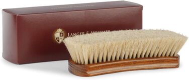 Langer & Messmer shoe brush made of fine horsehair for effectively polishing your shoes - The polishing brush for professional shoe care - Available individually or in a 2-pack