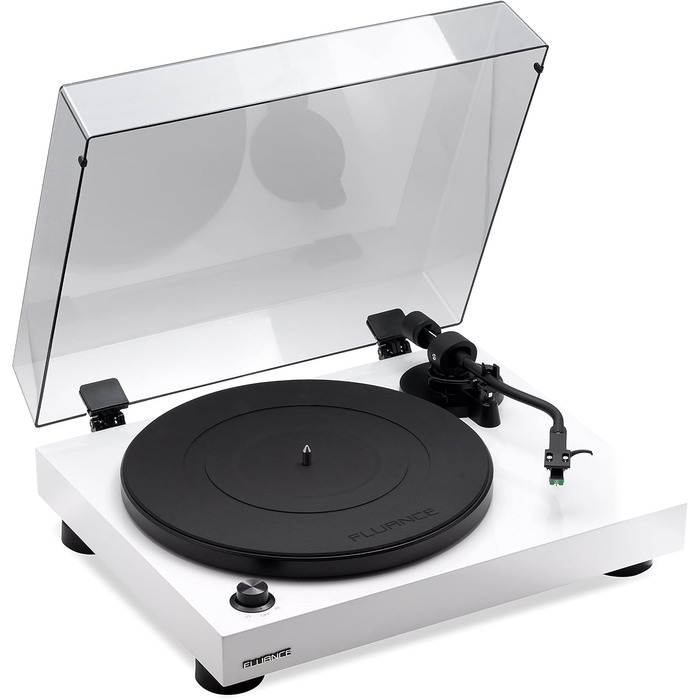 Програвач вінілу Fluance RT81 Elite High Fidelity з картриджем Audio Technica AT95E, чорний (глянцевий). Вбудований фонокоректор, ремінний привід, MDF корпус.