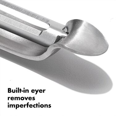 Овочечистка OXO Steel з нержавіючої сталі, поворотна