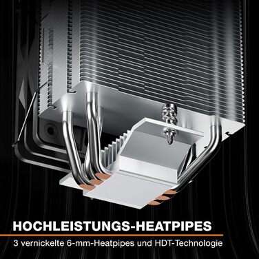 be quiet! Кулер для процесора Pure Rock Slim 3: висока продуктивність, 4 heatpipes, вентилятор 120mm PWM