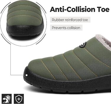 Тапочки халатні зимові Mishansha для чоловіків та жінок, теплі, з плюшевою підкладкою, розмір 35-47, колір зелений, 41 EU