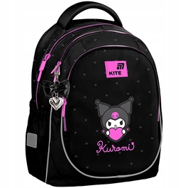 Шкільний багатокомпартментний рюкзак Kuromi Kite, чорний, 18 л