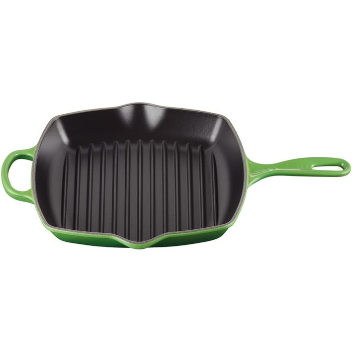 Чавунна квадратна гриль-сковорода Le Creuset Signature 26 см, для всіх типів плит, індукційна, 2,86 кг, колір Bamboo