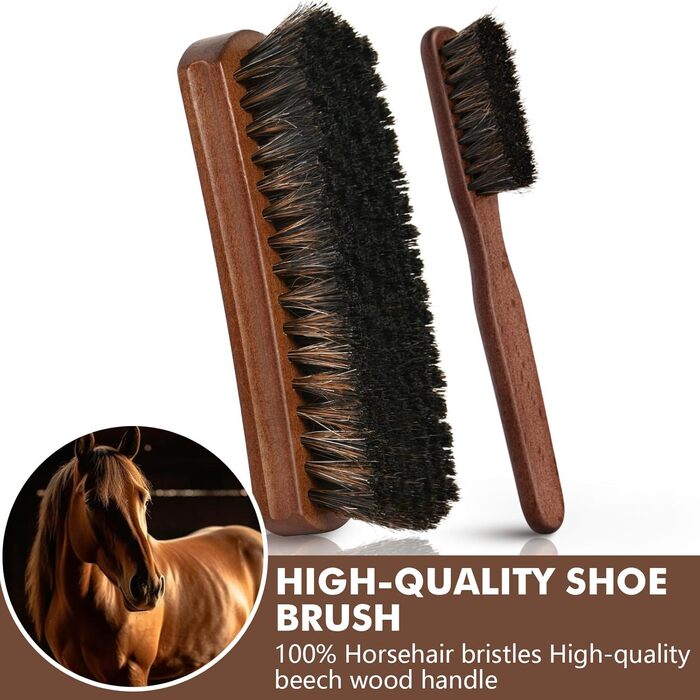 Henviro Leather Shoe Care Set for Men – 13-Piece Shoe Polishing Set, Leather Boot Care, Shoe Care Set, Birthday and Christmas Gift