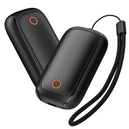 Електричні грілки для рук 2 шт. - акумуляторні, з магнітною застібкою, до 12 годин роботи, чорні - подарунок для жінок та чоловіків