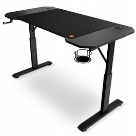 Ігровий стіл VECTOR з регулюванням висоти 56-79 см, 120x60 см, чорний, Trex