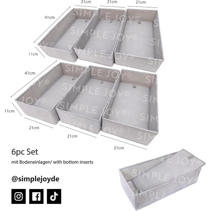 For IKEA dresser; THE ORIGINAL; perfect fit; Sturdy base; Drawer organization system for changing supplies, baby clothes, socks, underwear; 5-piece set (HEMNES DOUBLE FileFolding)
