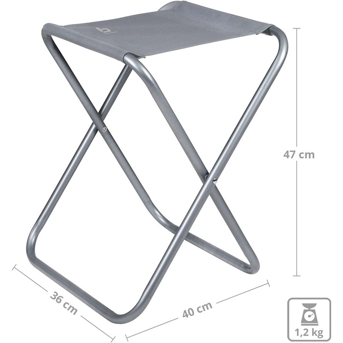 Стілець Camp-Gear зі сталі, міцний та надійний