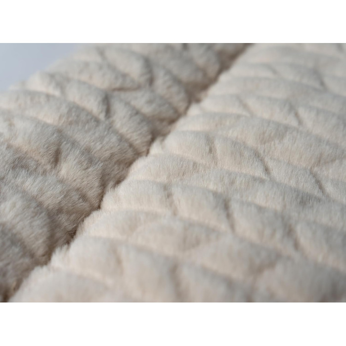 TrendPet Лежанка для собак і котів, двостороння, з підкладкою, 90x65 см, бежева