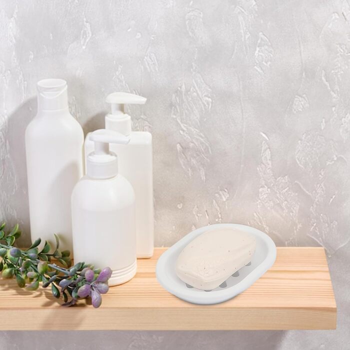 Набір мильниць Topsky (2 шт.): для ванної та кухні, легке очищення, суха мильниця