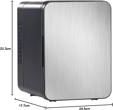 Міні-холодильник Rosenstein & Söhne для подорожей: 4 літри, 12/230V, з підігрівом, блакитний