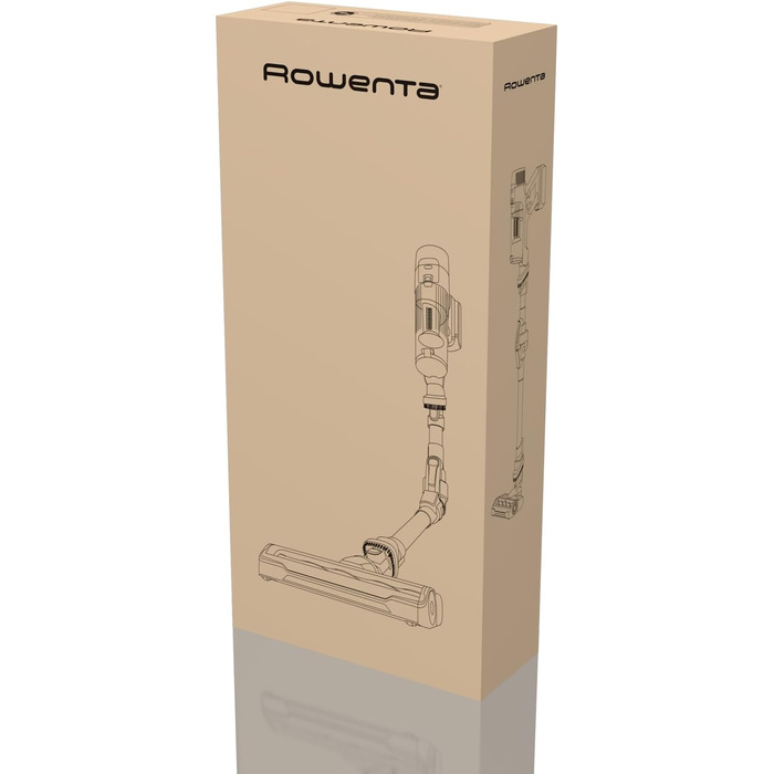 Акумуляторний вертикальний пилосос Rowenta X-Force Flex 9.60 Complete RH2099WO, 100 AW, з LED-підсвіткою та повним набором насадок, червоний