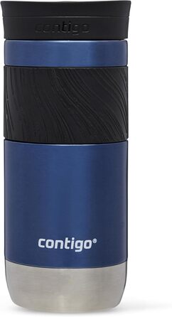 Contigo Byron Snapseal Stainless Steel Travel Mug - Leakproof, Insulated Coffee Cup - 590ml, BPA-Free