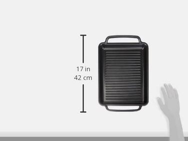 Гриль-плита BRA Solid з тефлоновим покриттям 40x28 см, чорна