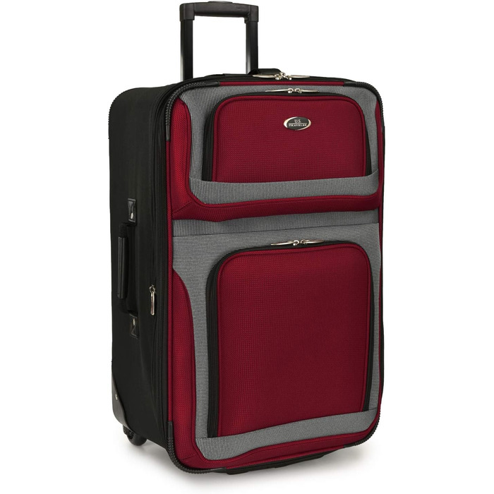 Набір валіз U.S. Traveler New Yorker (4 шт.) - червоний, легкий, розширюваний