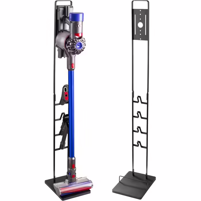 Підставка-станція для зарядки пилососа RICOO, сумісна з Dyson V6/V7/V8/V10/V11, тримач для бездротового ручного пилососа, чорна, 29x22x127 см, модель SH502
