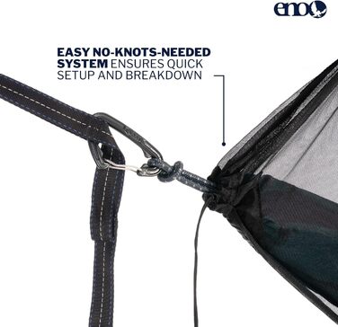 Москітна сітка ENO Guardian для гамака 70D Ripstop Nylon - чорна