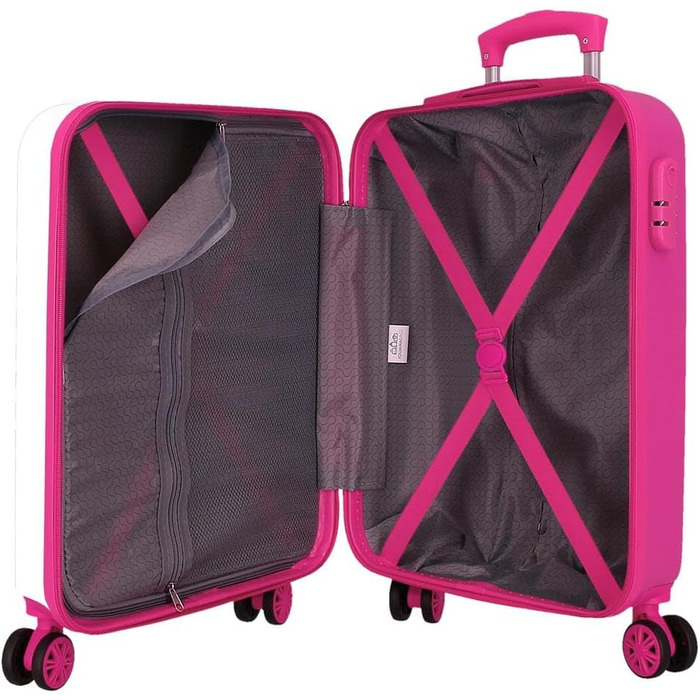 Чемодан Disney Stitch Moods, 50 см, ABS пластик, кодований замок, 4 колеса, ручна поклажа