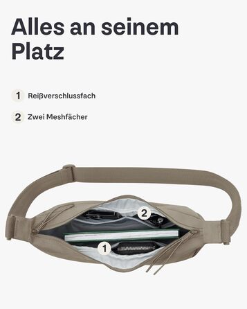 Сумка через плече Johnny Urban Ally Medium Desert Grey (3.3 л) - Унісекс, Місячна форма, Водовідштовхувальна