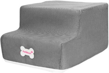 Сходинки для собак на 2 сходинки для ліжка та дивану, 20 см, широкі, для маленьких, старих, великих собак та котів, стабільні, протиковзні, миючі