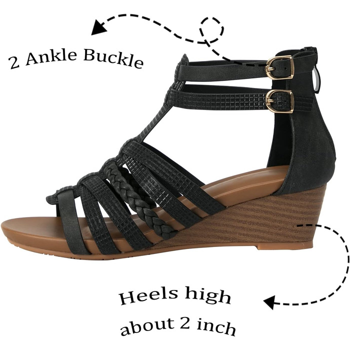 Босоніжки жіночі STMAHER Gladiator-Sandalen сріблясті на танкетці, літні, пляжні, розмір 42 EU