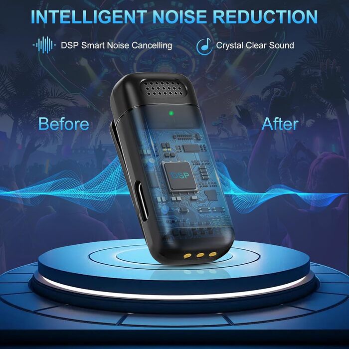 Камерний мікрофон бездротовий для iPhone/Android/Laptop, Mini мікрофон, професійний Dual USB-C, для відеозапису, стрімінгу, Vlog, YouTube, TikTok