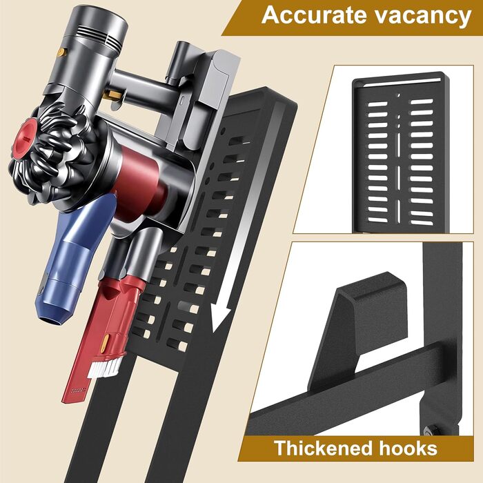Підставка для пилососа OUTBROS, сумісна з Dyson Gen5 V15s V15 V12 Slim V11 V10 V8 V7 V6, органайзер аксесуарів, чорний