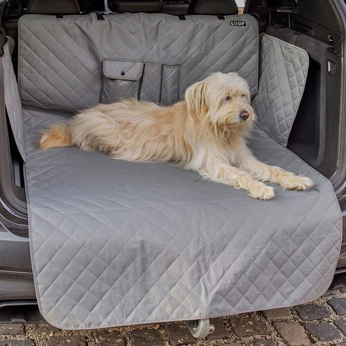 Ремінь безпеки для собак Loop для заднього сидіння авто, з карабіном, регульована довжина 60-80 см, аксесуар до килимка для собак NIMM Mich MIT (LOOP-DMK5000)