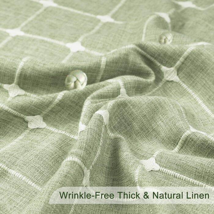 Штора для душу м'ятного кольору в стилі бохо - льон, 72x78 дюймів (183x193 см) з китицями