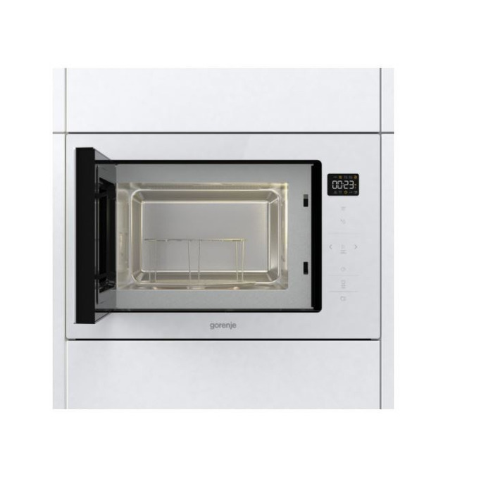 Мікрохвильова піч Gorenje BM251SG2BG, чорне скло, 900 Вт, 25 л, гриль 1000 Вт