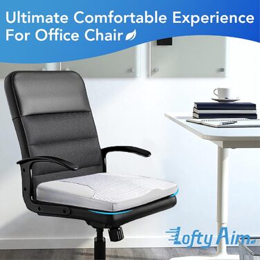 Подушка для сидіння в авто з Memory Foam: для комфортної їзди, полегшення болю в куприку та попереку. Підходить для авто, вантажівок, офісу, інвалідного візка. Шкіра та сітка 4D (Сірий)