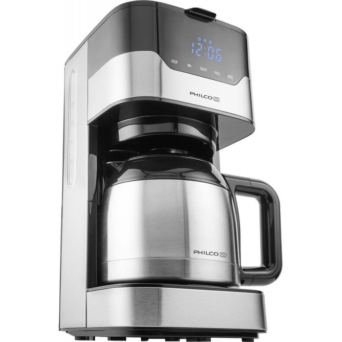 Кавоварка крапельна Philco PHCM 3000, 800 Вт, 1.2 л, LCD-дисплей