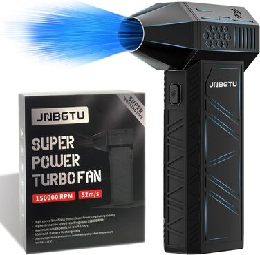 Пилляк від стисненого повітря JNBGTU, міні-фен Jet Dry, 130000 об/хв, для чищення ПК, клавіатури, авто, диванів, заміна балончика з повітрям (X3)