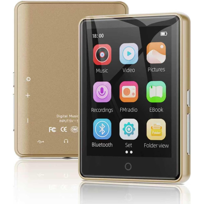 MP3 плеєр для дітей 64GB з Bluetooth 5.3, 2.8