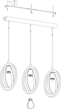 Торшер EGLO Basildon 1: дерев'яний торшер з абажуром, з вимикачем, E27, для вітальні, спальні, чорний, натуральний колір