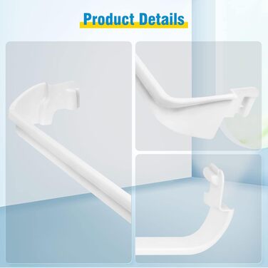 Improved 240534701 Door Shelf Rail Bar Compatible with Frigidaire or Kenmore Refrigerator Door Rail Rod Replacement 948952, AP3214631, PS734936 Frigidaire Replacement Parts for Shelf Door