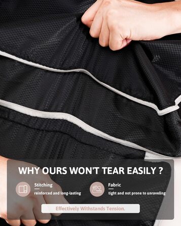 Набір кубиків-органайзерів для валізи Meowoo (4шт) - кубики-компресори, чорний