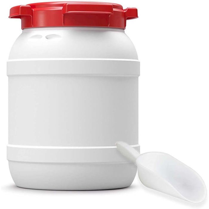 Контейнер для корму для тварин Box Fabrik з кришкою та лопаткою, 6 літрів, HDPE, преміум-якість