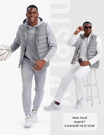 Чоловіча жилетка Rdruko з утеплювачем, світло-сіра, для активного відпочинку та туризму, 5 кишень (XXL)