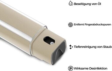 Набір для чищення екрану: 2 шт. для iPhone, монітора, планшета, телефону + щітка (сірий + рожевий) (сірий + кремовий) 10 мл